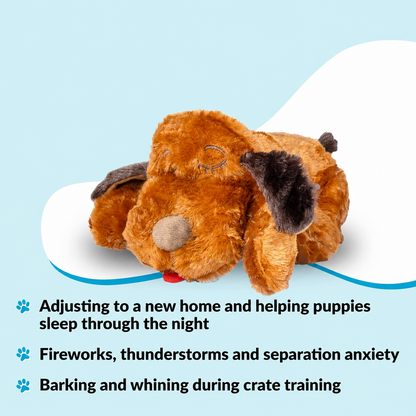 Heartbeat Comfort Plush — Calming Sleep Companion for Puppies & Dogs