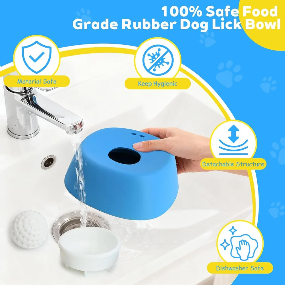 🐶 No-Spill Pet Bowl – Raised Edge Food & Water Bowl for Dogs & Cats 💧