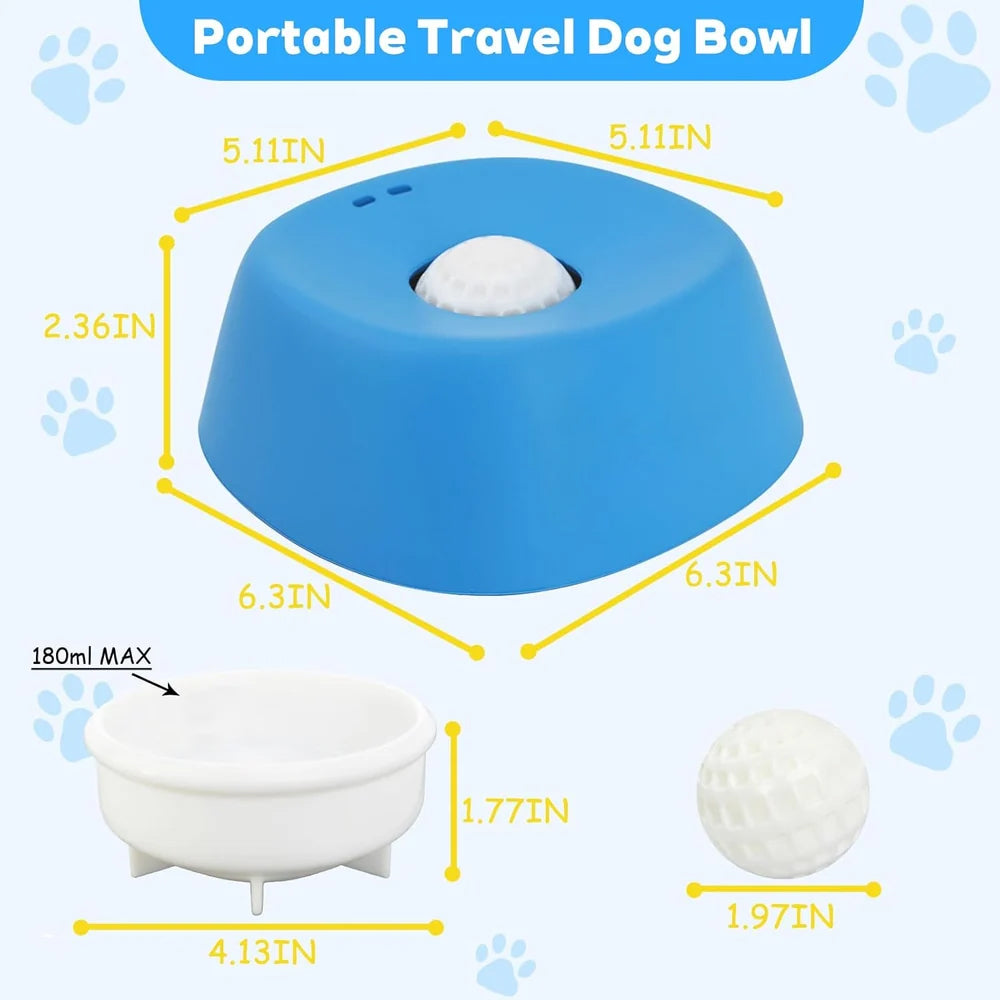 🐶 No-Spill Pet Bowl – Raised Edge Food & Water Bowl for Dogs & Cats 💧