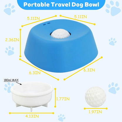 🐶 No-Spill Pet Bowl – Raised Edge Food & Water Bowl for Dogs & Cats 💧