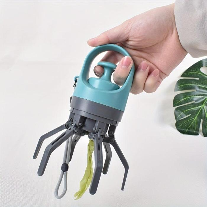 Portable Pet Waste Pickup Device with Waste Bag Options