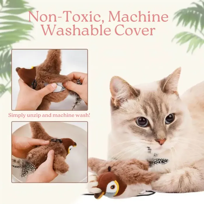 😻 Interactive Flapping Bird Cat Toy – Chase, Pounce & Play 🐦