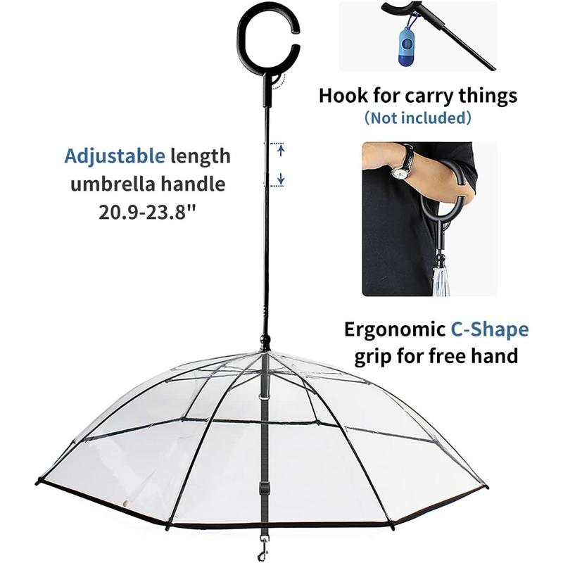 🐶 Hands-Free Dog Umbrella – Adjustable Rain Shield for Walks ☔🐾