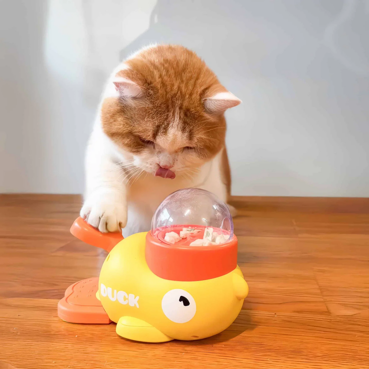 Interactive Duck Treat Dispenser – Puzzle Feeder & Reward Training Toy for Dogs & Cats