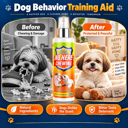 🍏 Stop the Chewing Habit – Bitter Apple Training Spray for Dogs 🐶
