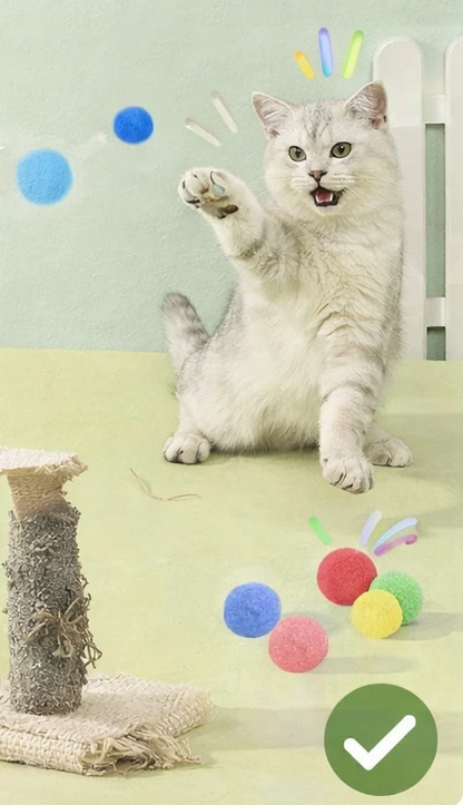 😻 30-Piece Interactive Cat Ball Launcher – Endless Chase & Pounce Fun 🐾