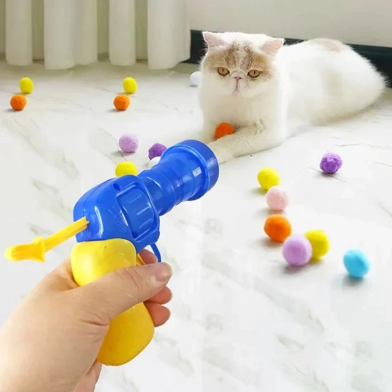 😻 30-Piece Interactive Cat Ball Launcher – Endless Chase & Pounce Fun 🐾
