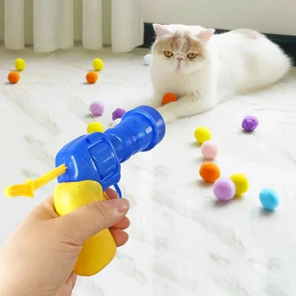 😻 30-Piece Interactive Cat Ball Launcher – Endless Chase & Pounce Fun 🐾