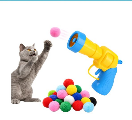 😻 30-Piece Interactive Cat Ball Launcher – Endless Chase & Pounce Fun 🐾