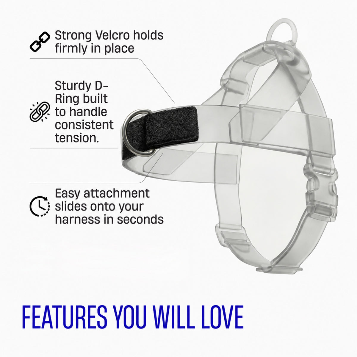 🐶 Adjustable No-Pull Dog Harness – Secure, Comfortable & Walk-Ready 🐾