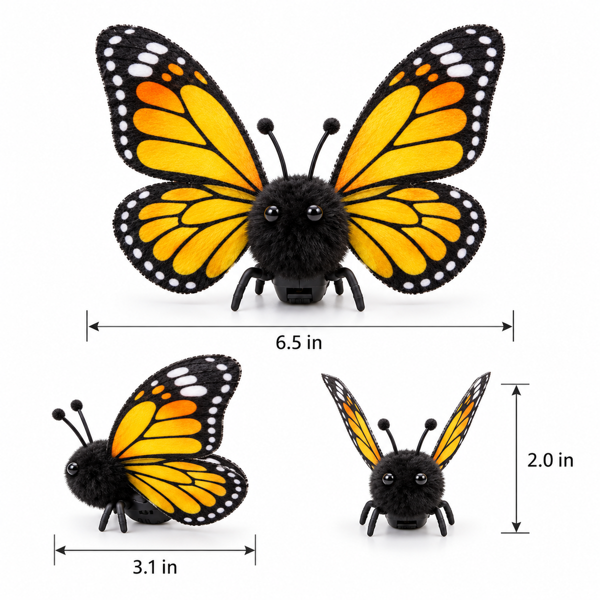 Movable-Wing Butterfly Collection – Three Color Styles