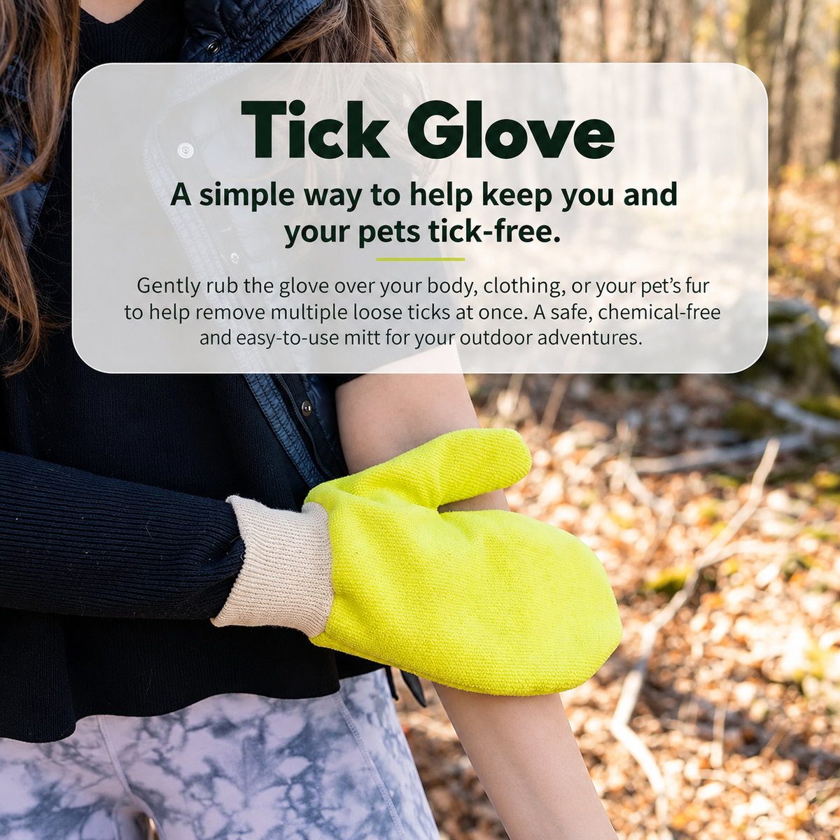 🐾 Pet Tick Removal Glove — Easy Tick Checks After Every Outdoor Adventure 🧤